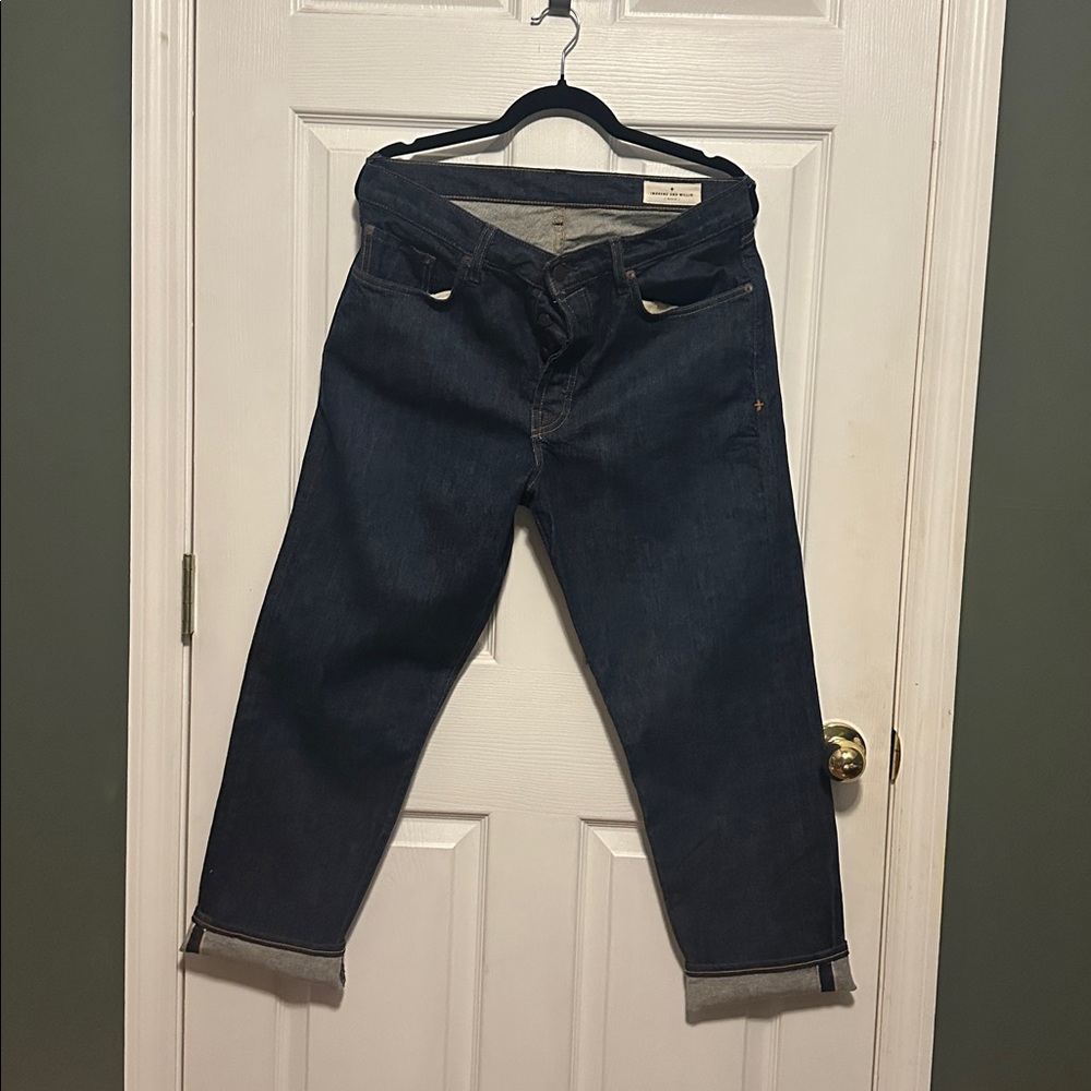 Imogene and Willie Ada dark washed button fly jeans